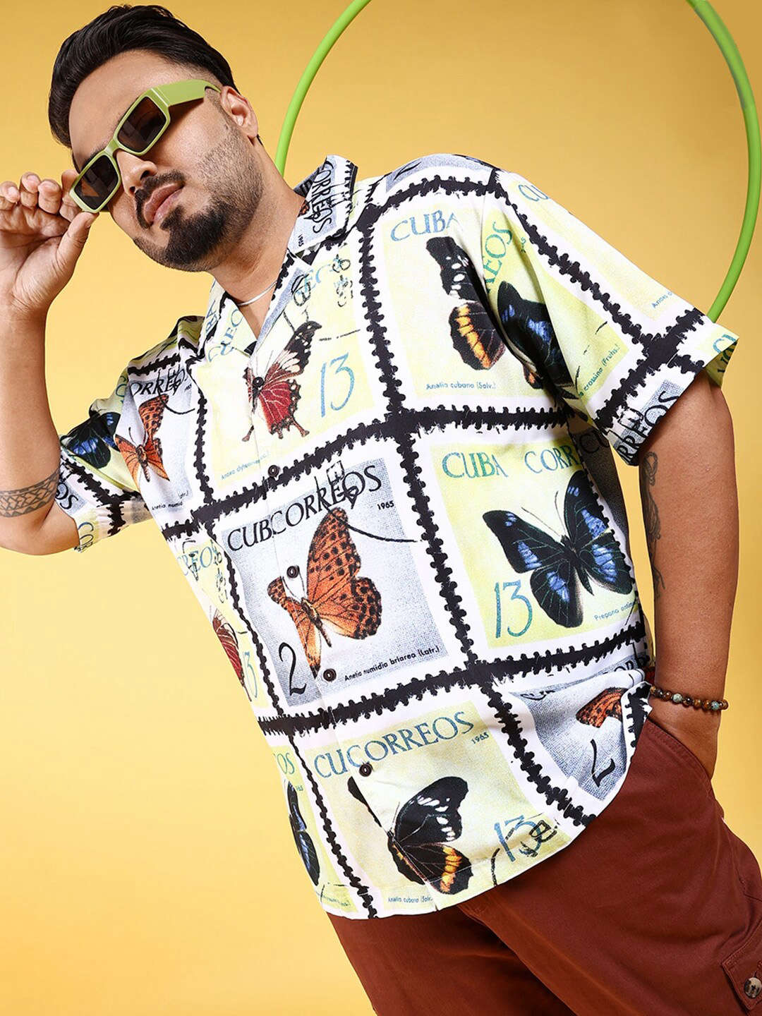 Shop Men Plus Size Printed Shirt Online.