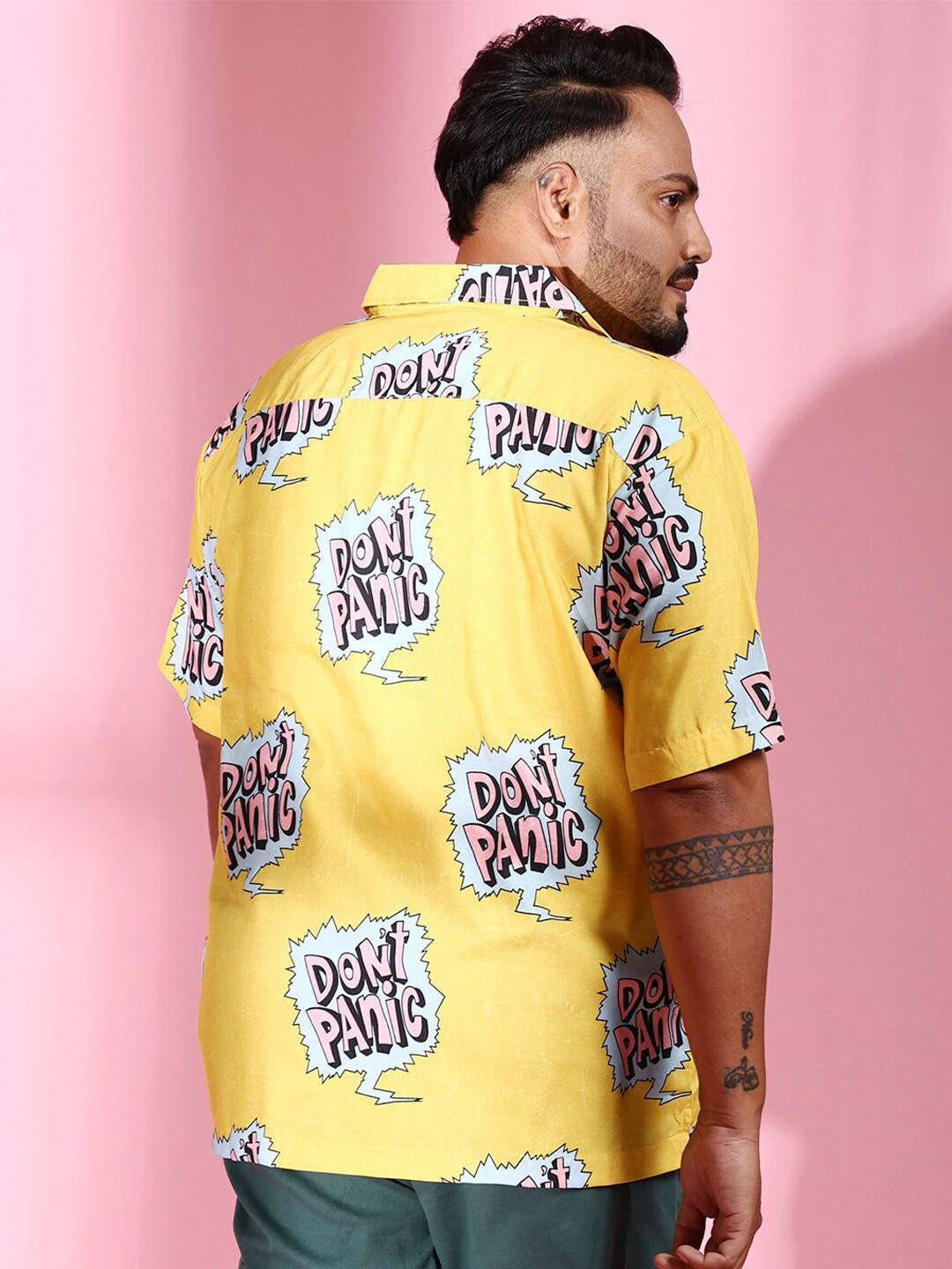 Shop Men Plus Size Printed Shirt Online.