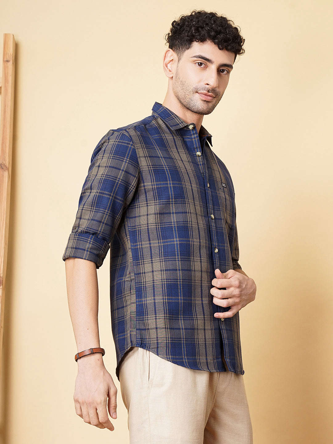 Shop Men Checked Shirt Online.