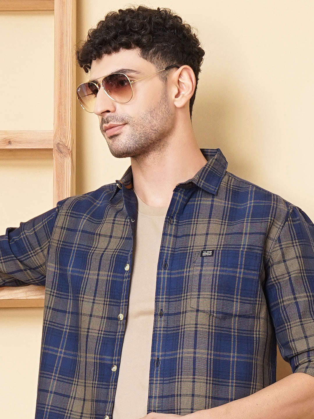 Shop Men Checked Shirt Online.