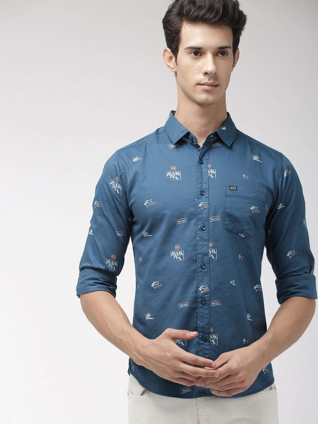 Shop Men Casual Printed Shirt Online.