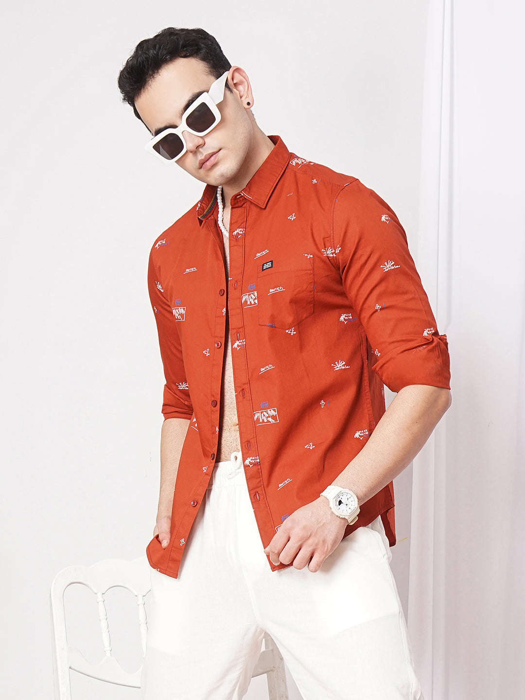 Shop Men Printed Shirt Online.