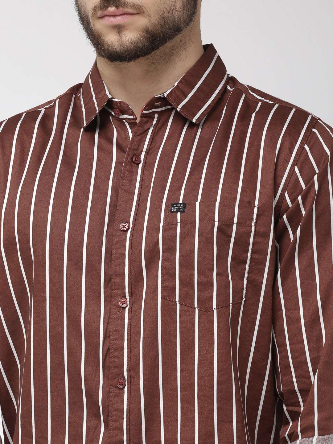 Shop Men Casual Striped Shirt Online.