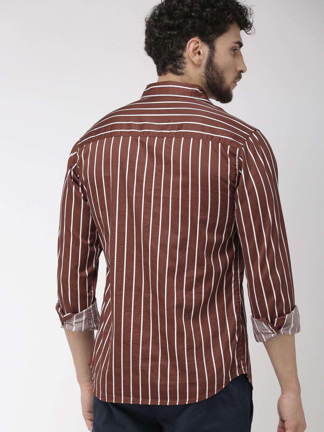 Shop Men Casual Striped Shirt Online.