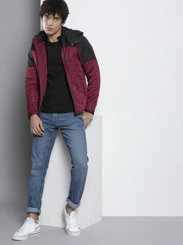 Shop Men Colourblocked Jacket Online.