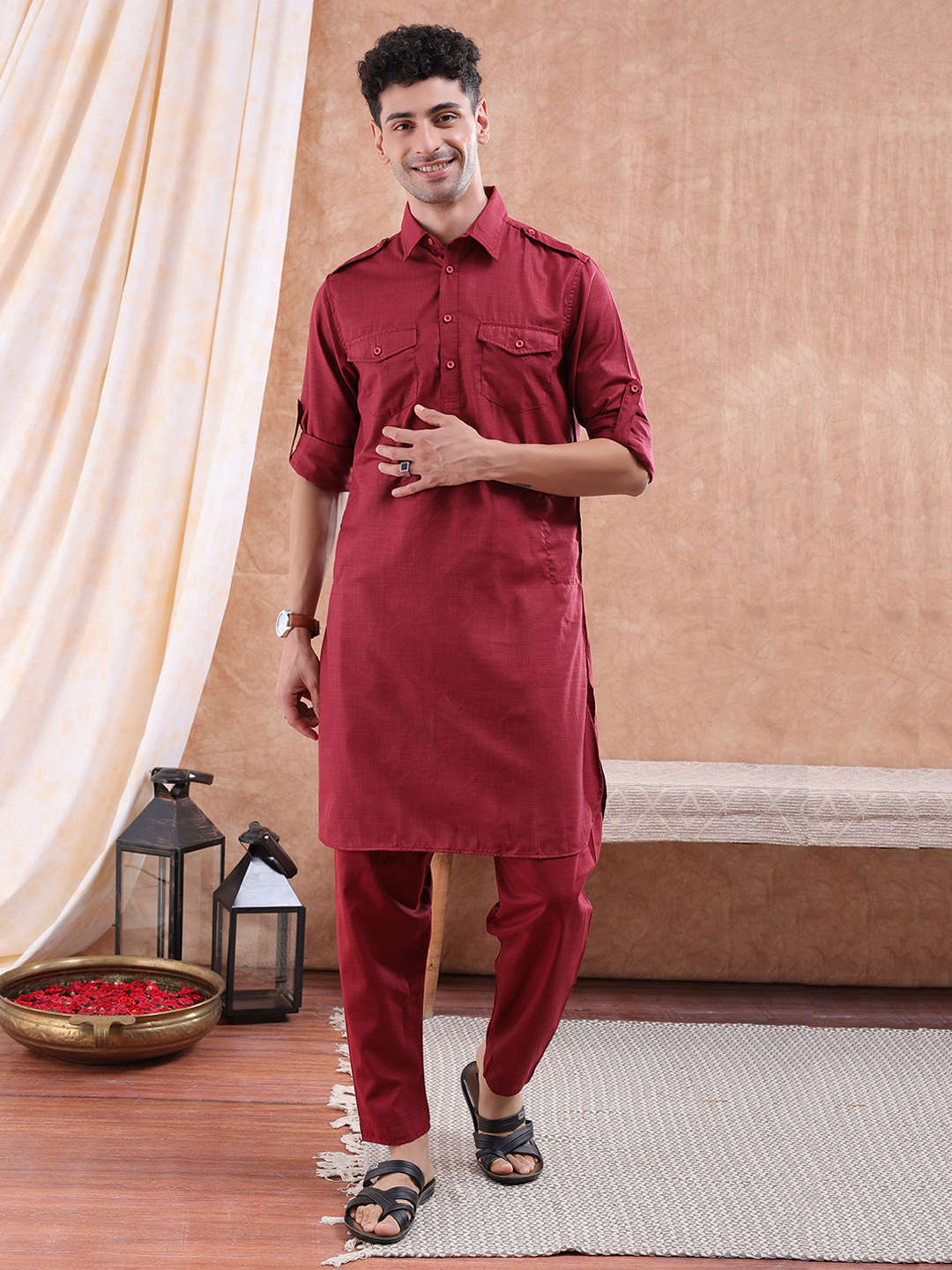 Shop Men Kurta Set Online.