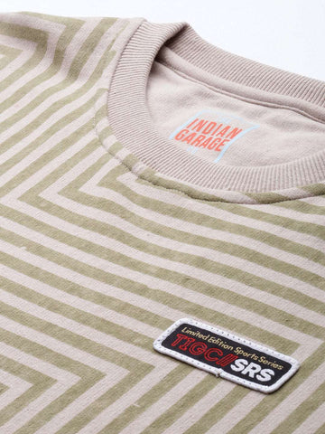 Shop Men's Striped Regular Fit Sweatshirt Online.