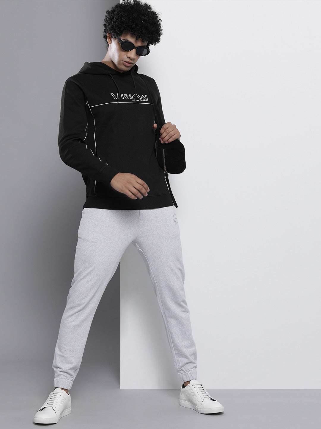 Shop Men's Typographic Printed Regular Fit Sweatshirt Online.