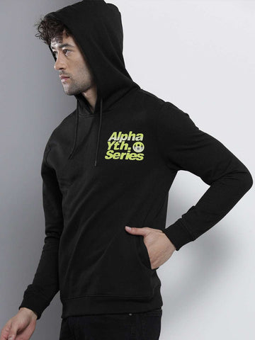 Shop Men's Typographic Printed Regular Fit Sweatshirt Online.