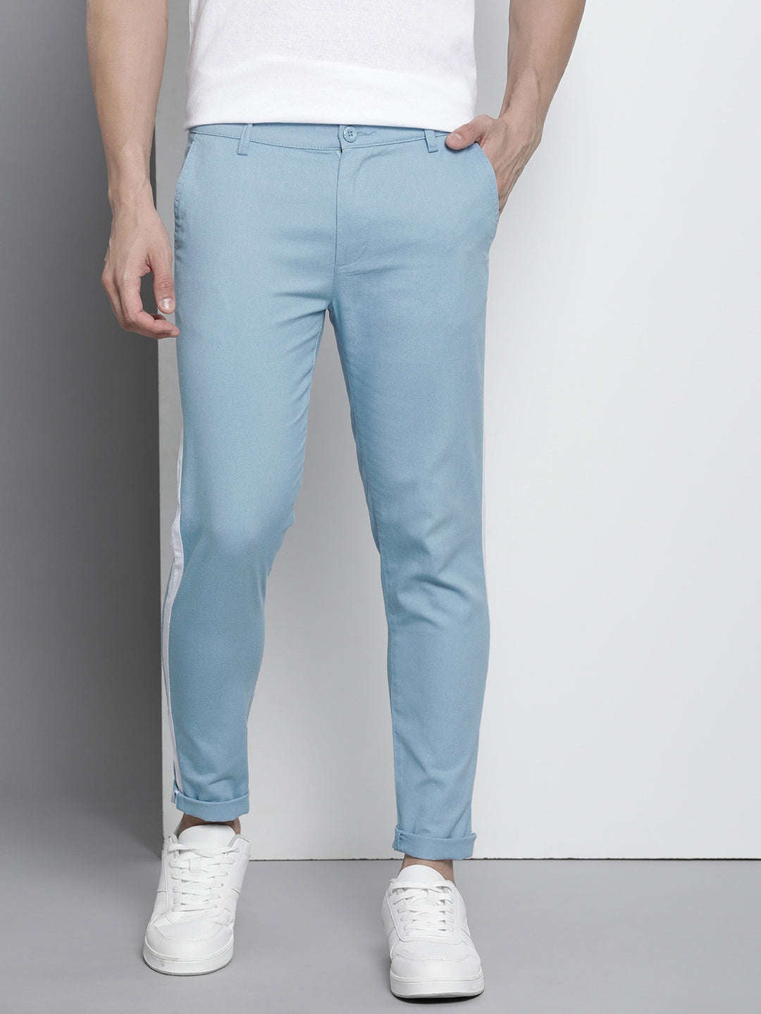 Shop Men Solid Trouser Online.