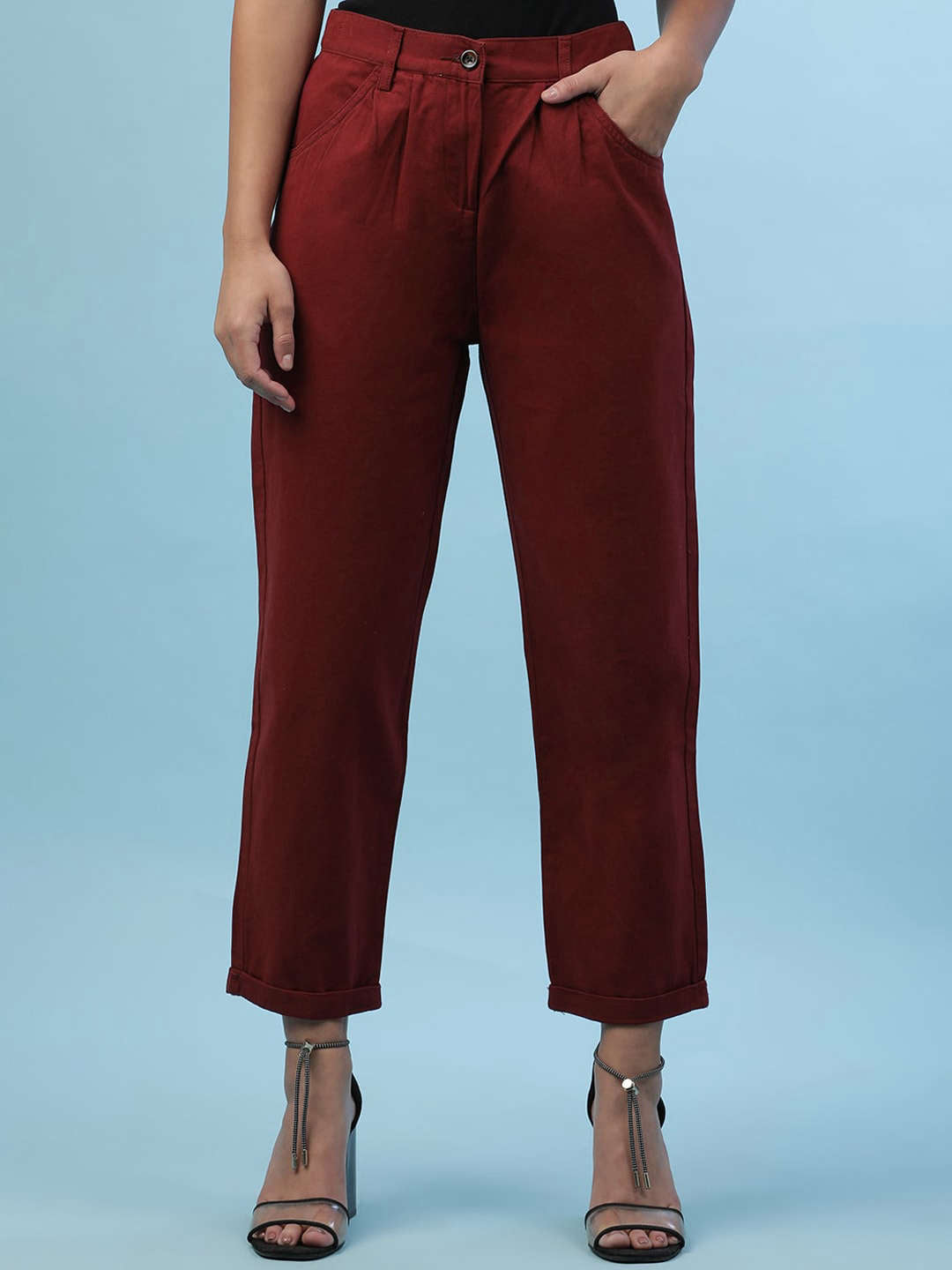 Shop Women Pleated Trouser Online.