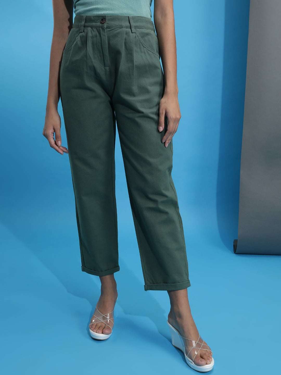 Shop Women Pleated Trouser Online.