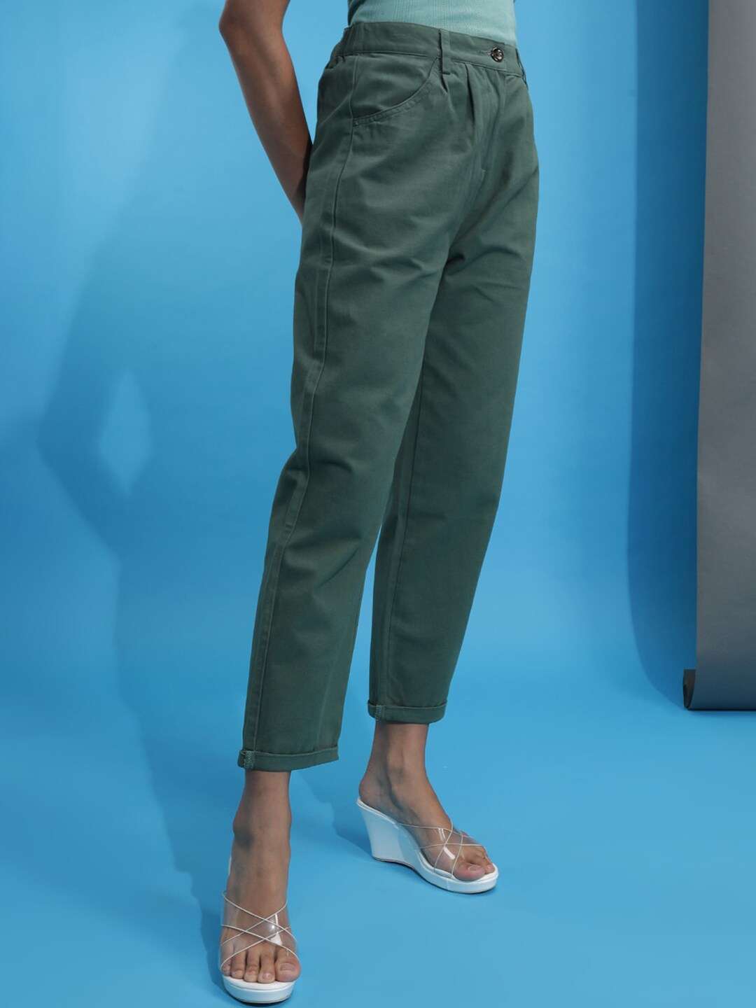 Shop Women Pleated Trouser Online.