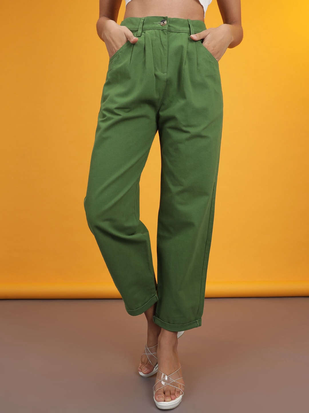 Shop Women Pleated Trouser Online.