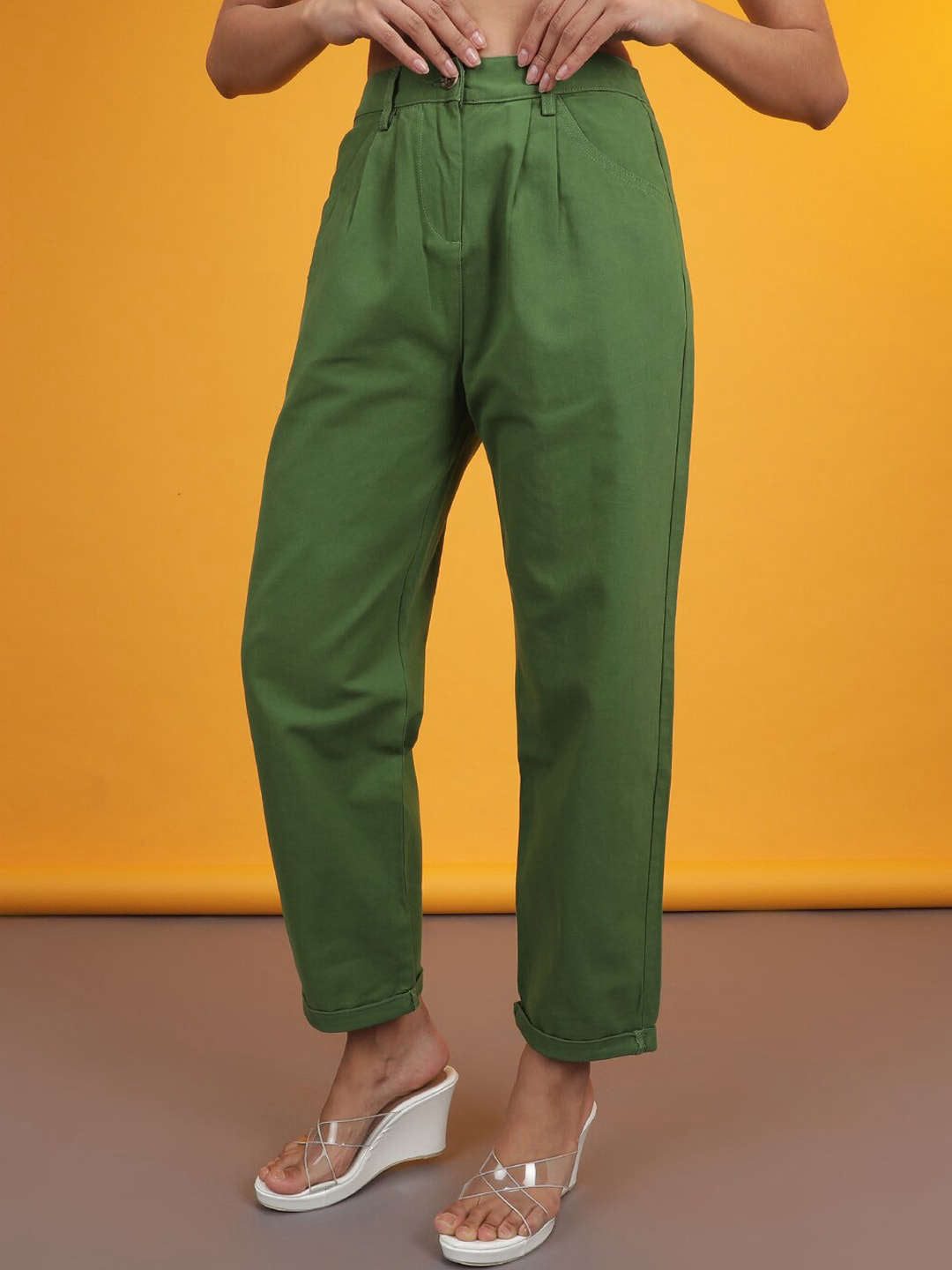 Shop Women Pleated Trouser Online.