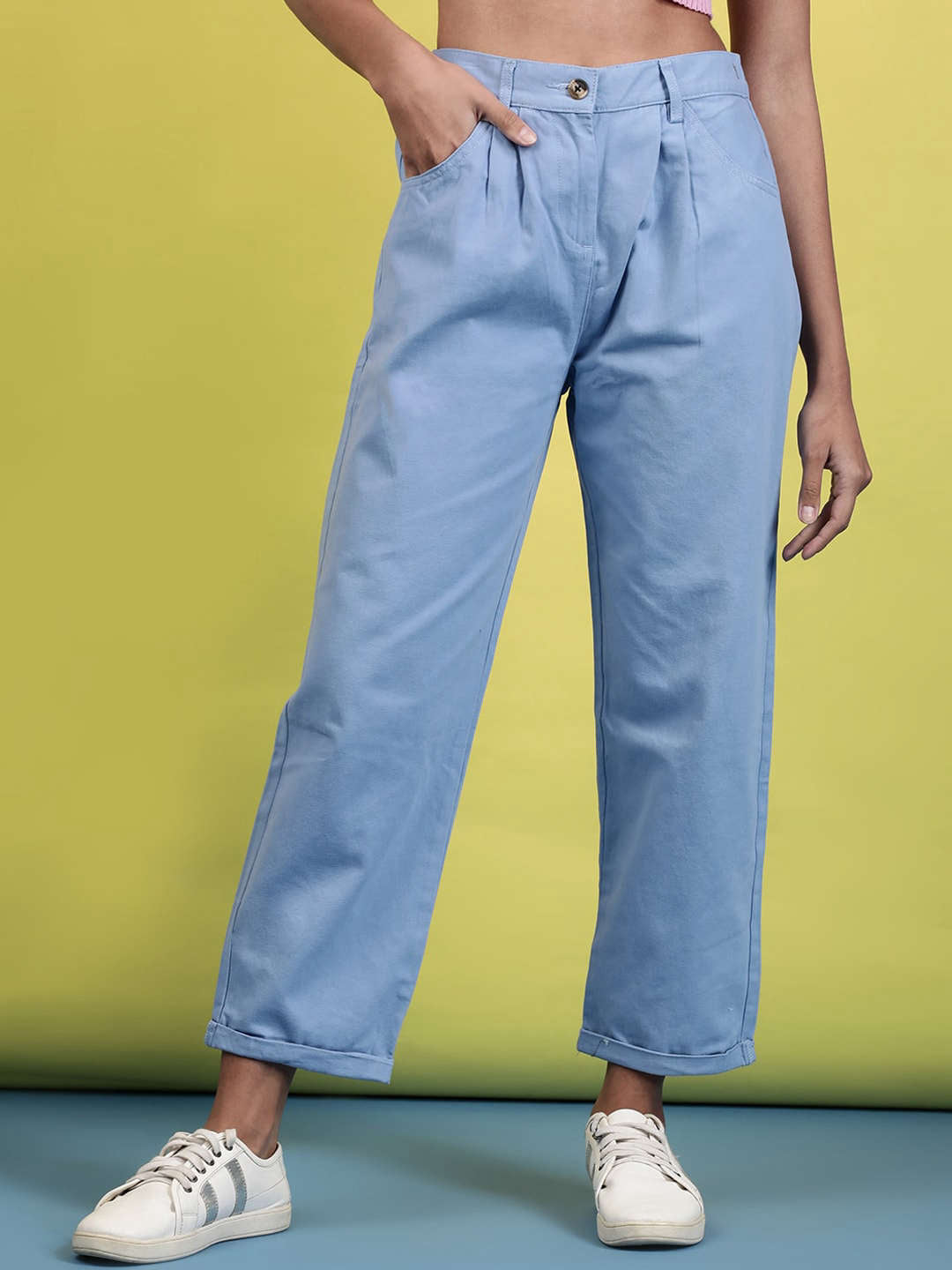 Shop Women Pleated Trouser Online.