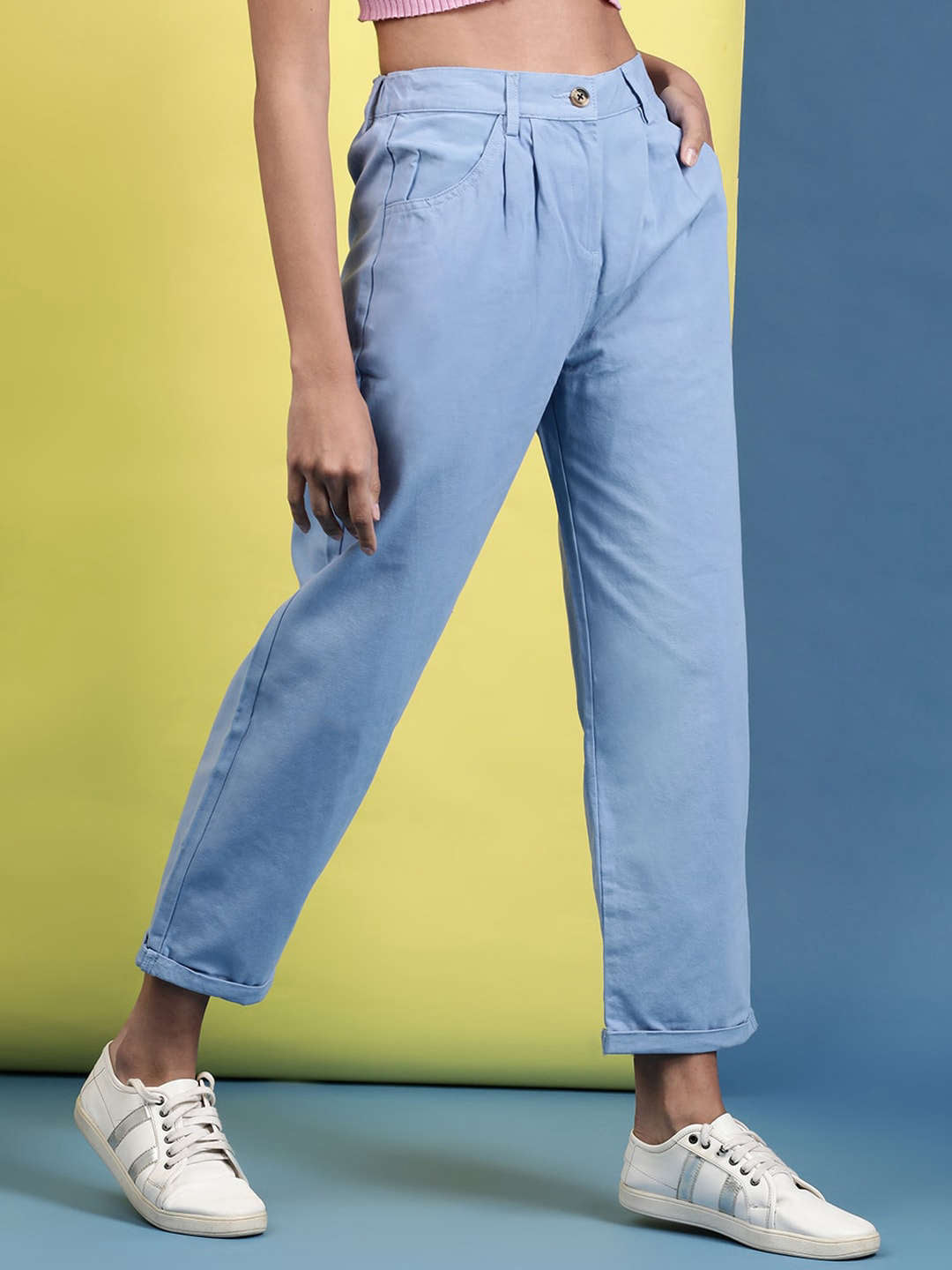 Shop Women Pleated Trouser Online.