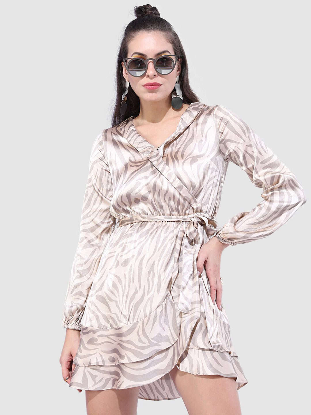 Shop Women Zebra Printed Dress Online.