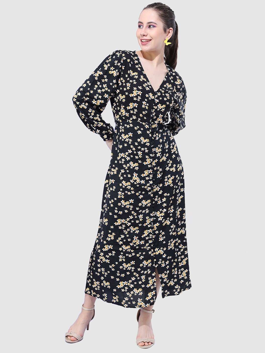 Shop Women Printed Empire Line Midi Dress Online.