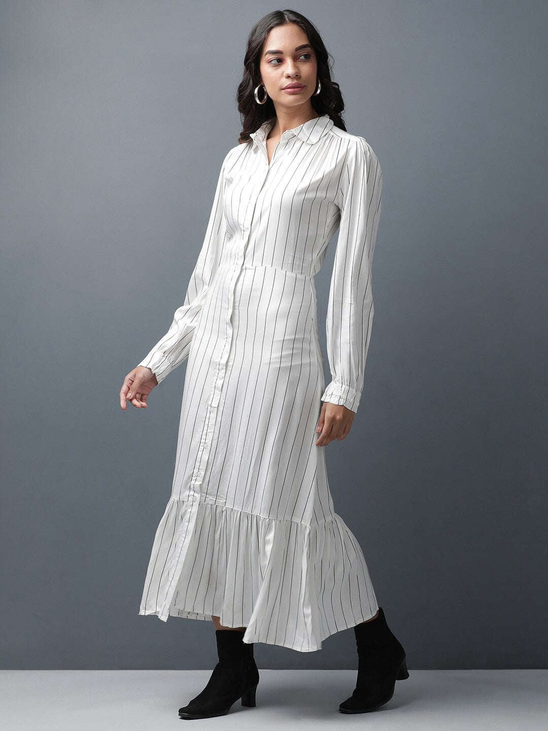 Shop Women Striped Maxi Dress Online.