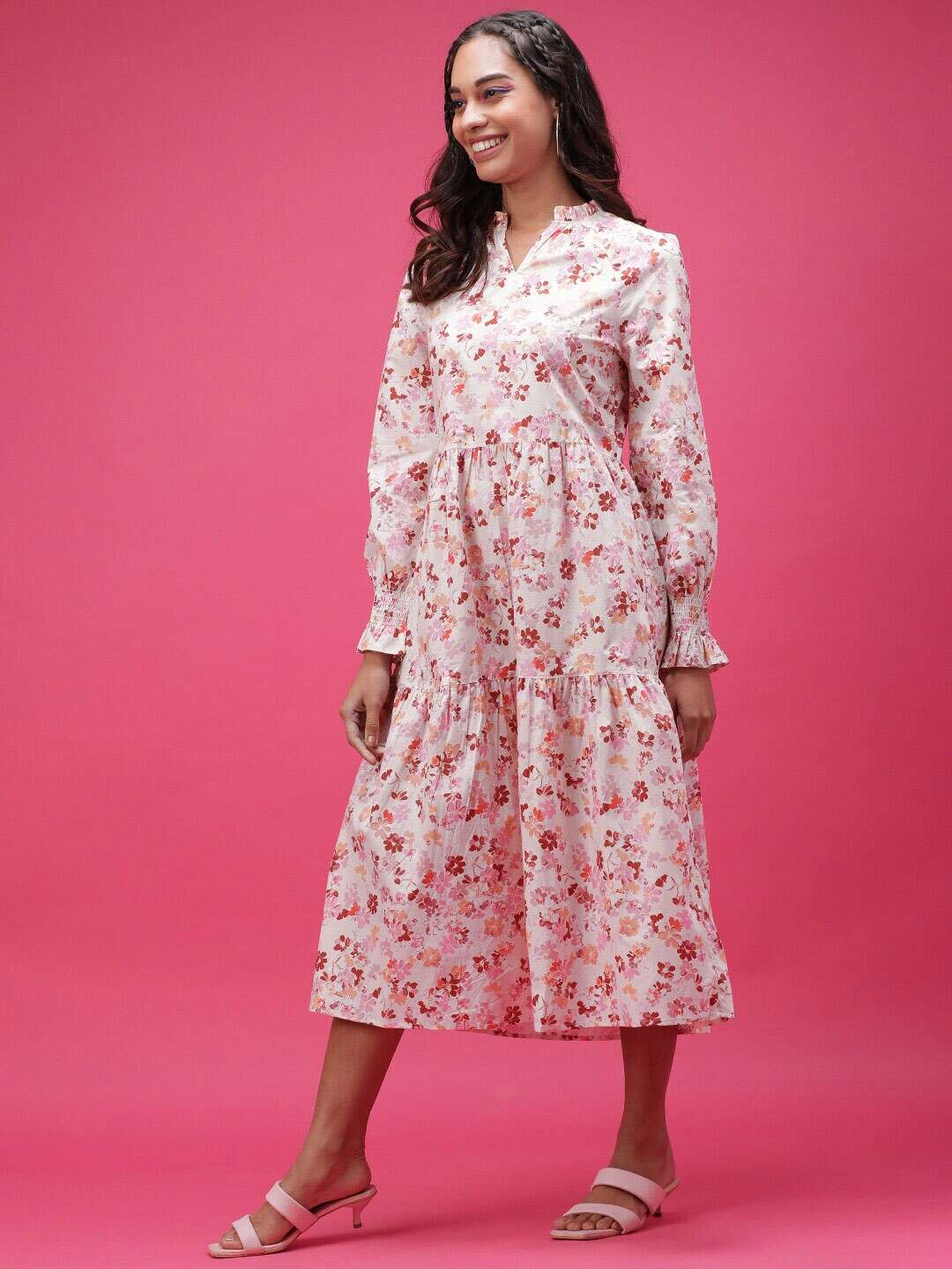 Shop Women Floral Printed Dress Online.