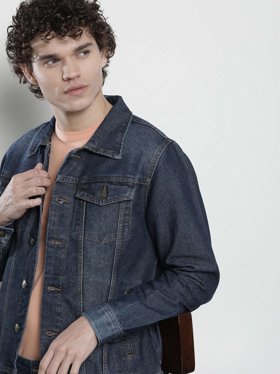 Shop Men Denim Trucker Jacket Online.