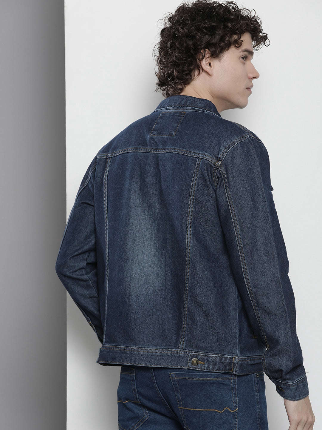 Shop Men Denim Trucker Jacket Online.