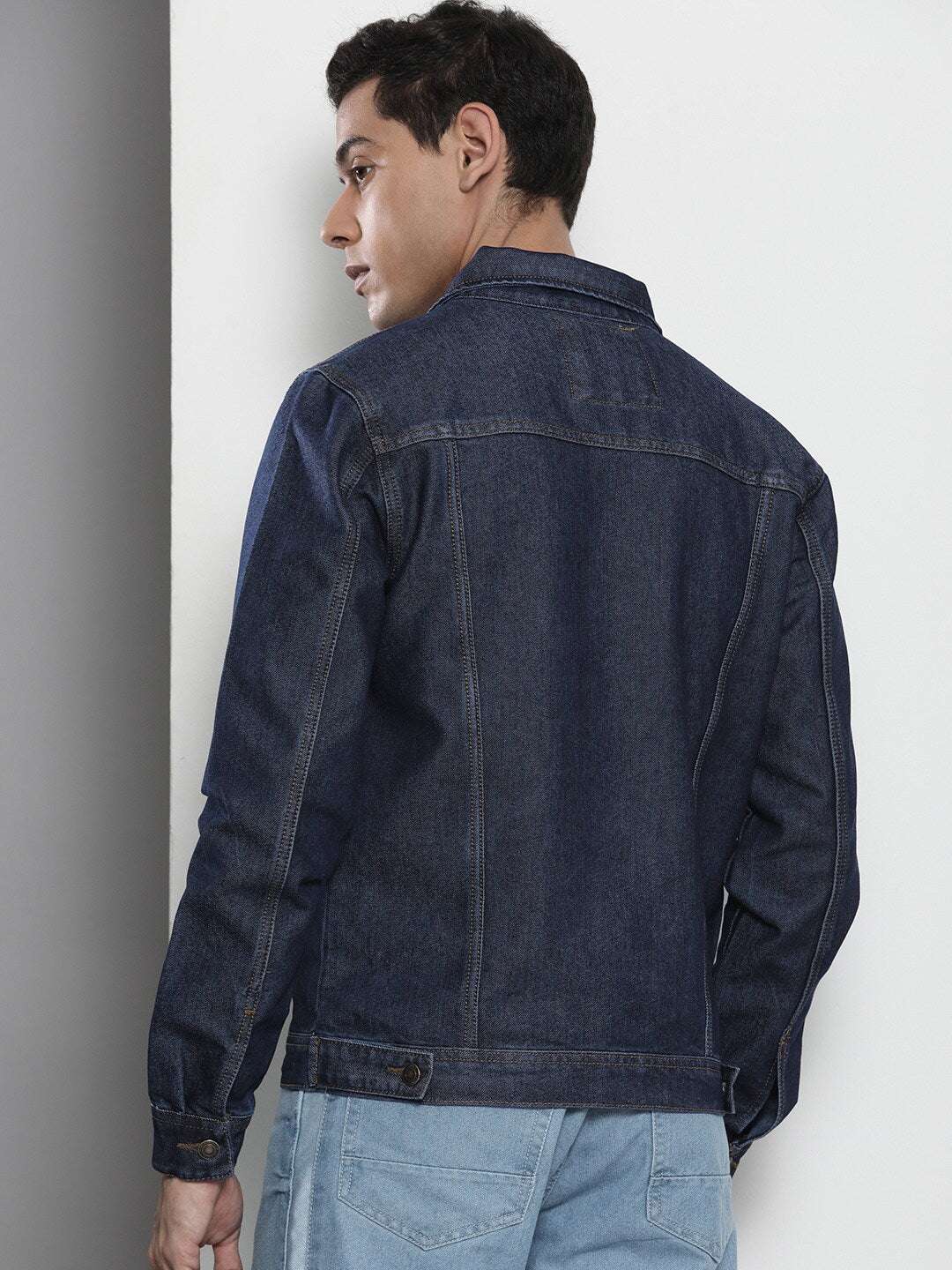 Shop Men Denim Trucker Jacket Online.