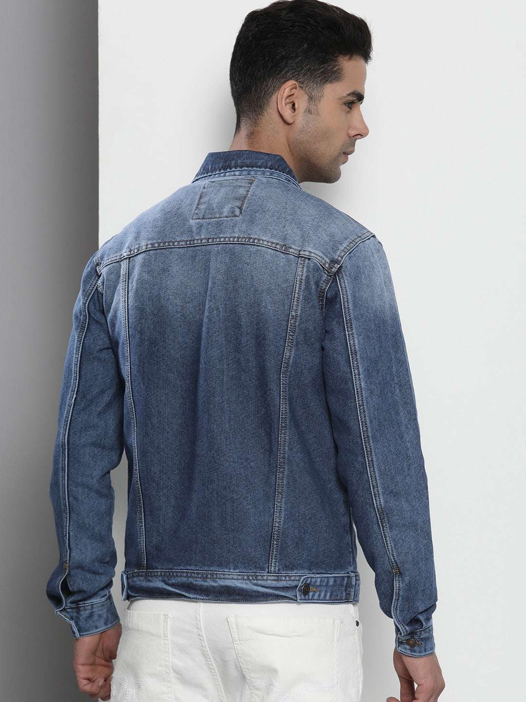 Shop Men Denim Trucker Jacket Online.