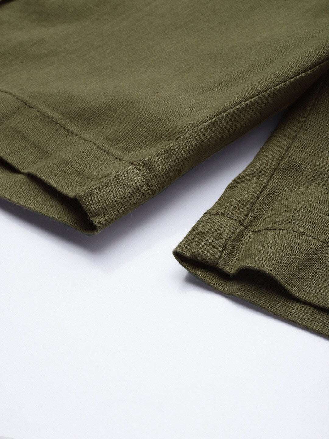 Shop Men Linen Cargo Shorts Online.