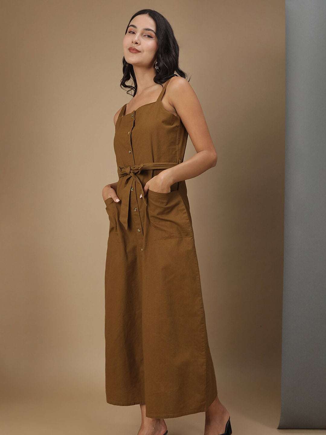 Shop Women Linen Long Dress Online.