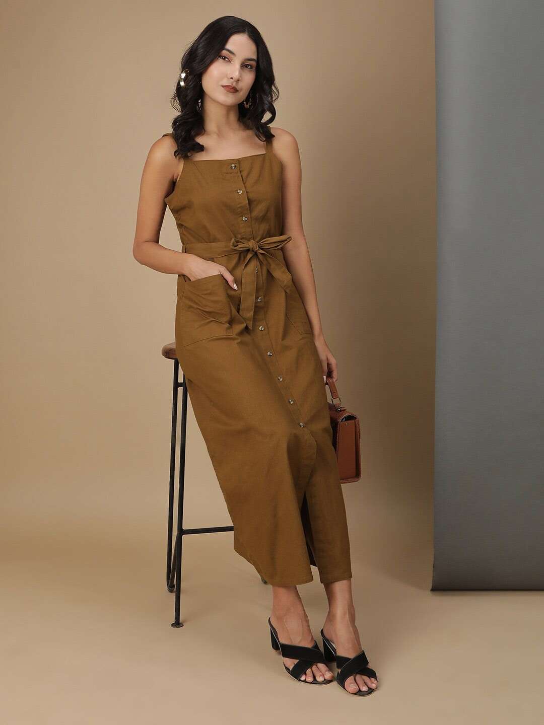 Shop Women Linen Long Dress Online.