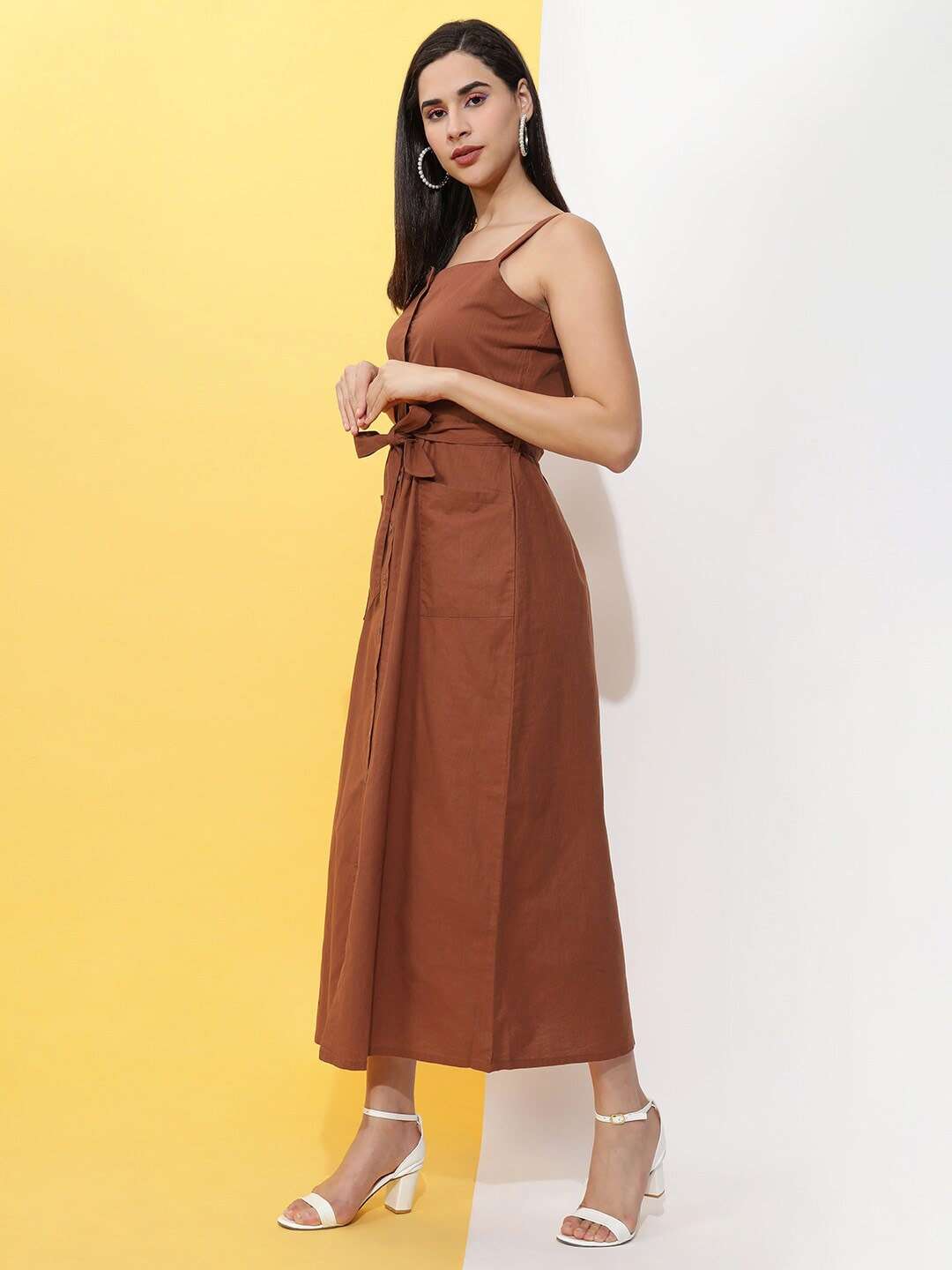 Shop Women Linen Long Dress Online.