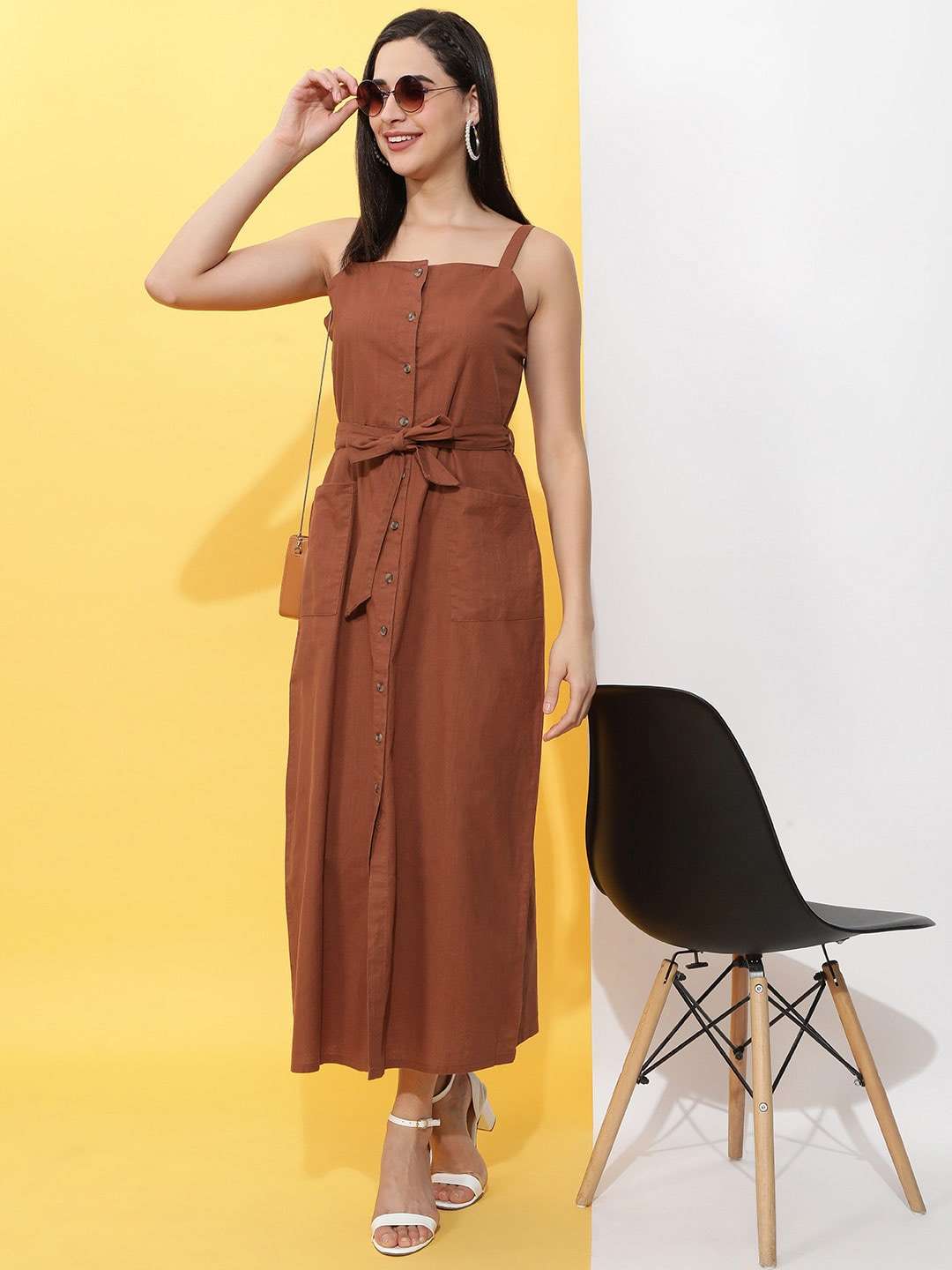 Shop Women Linen Long Dress Online.