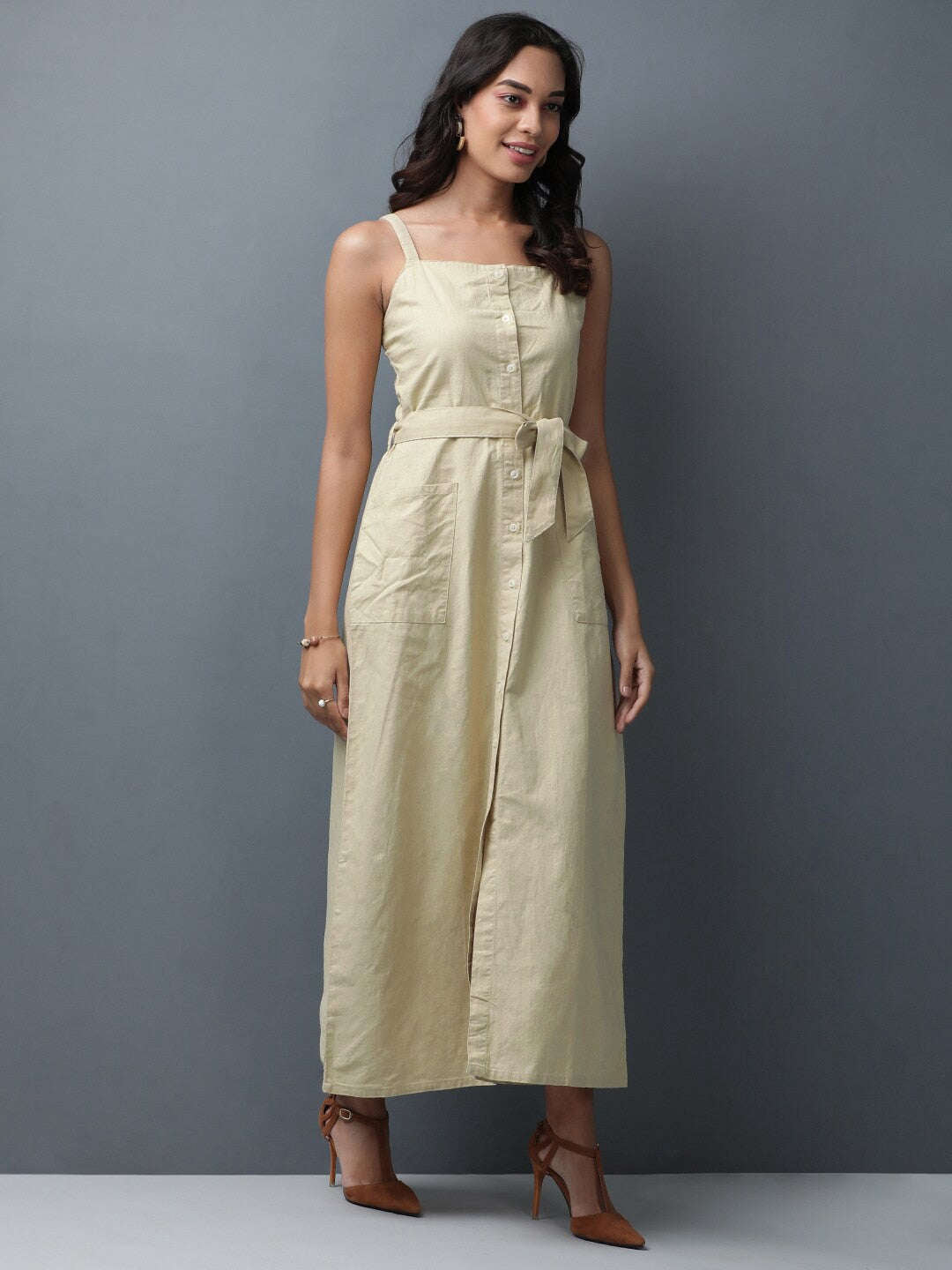 Shop Women Linen Long Dress Online.