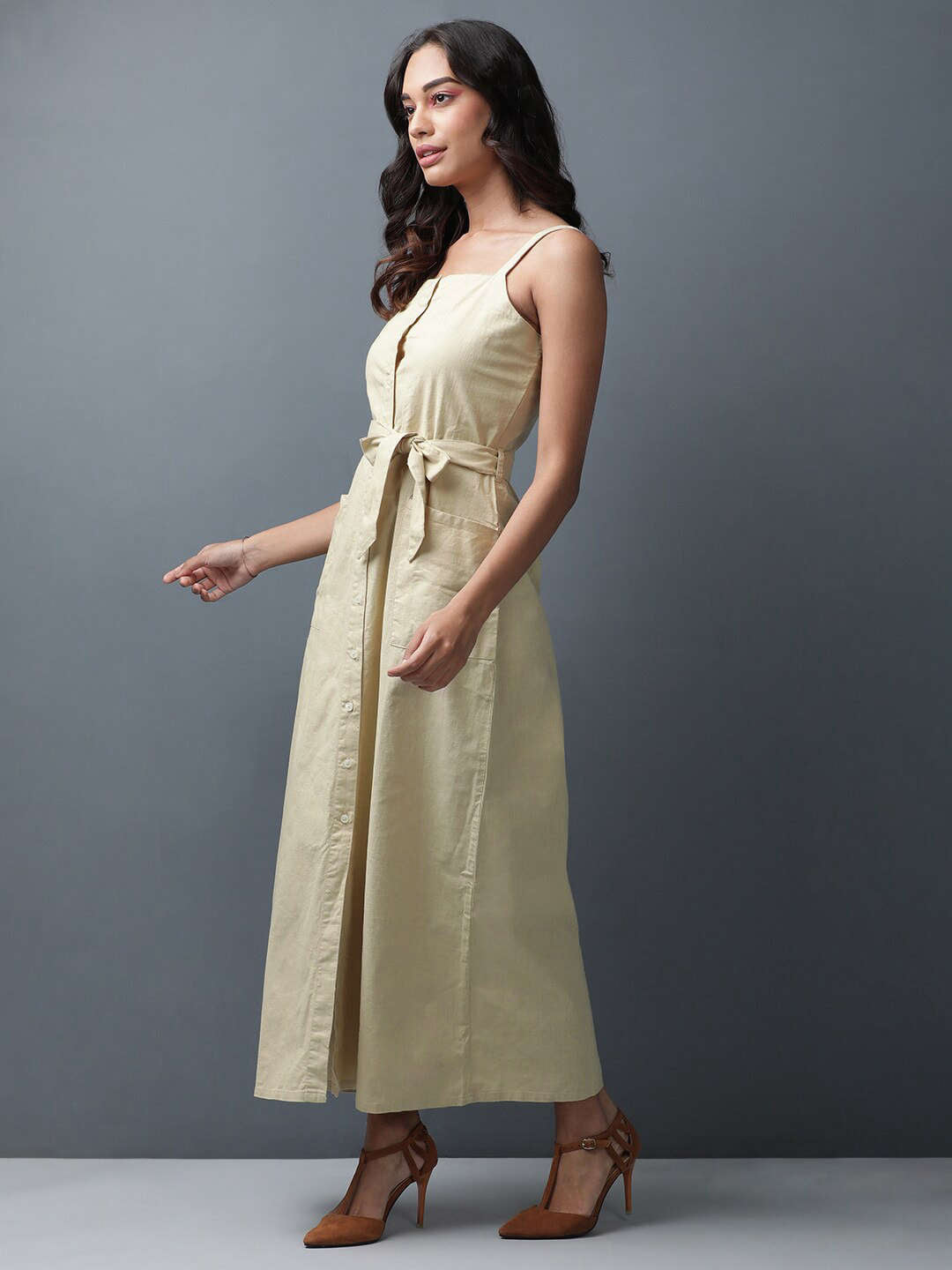 Shop Women Linen Long Dress Online.