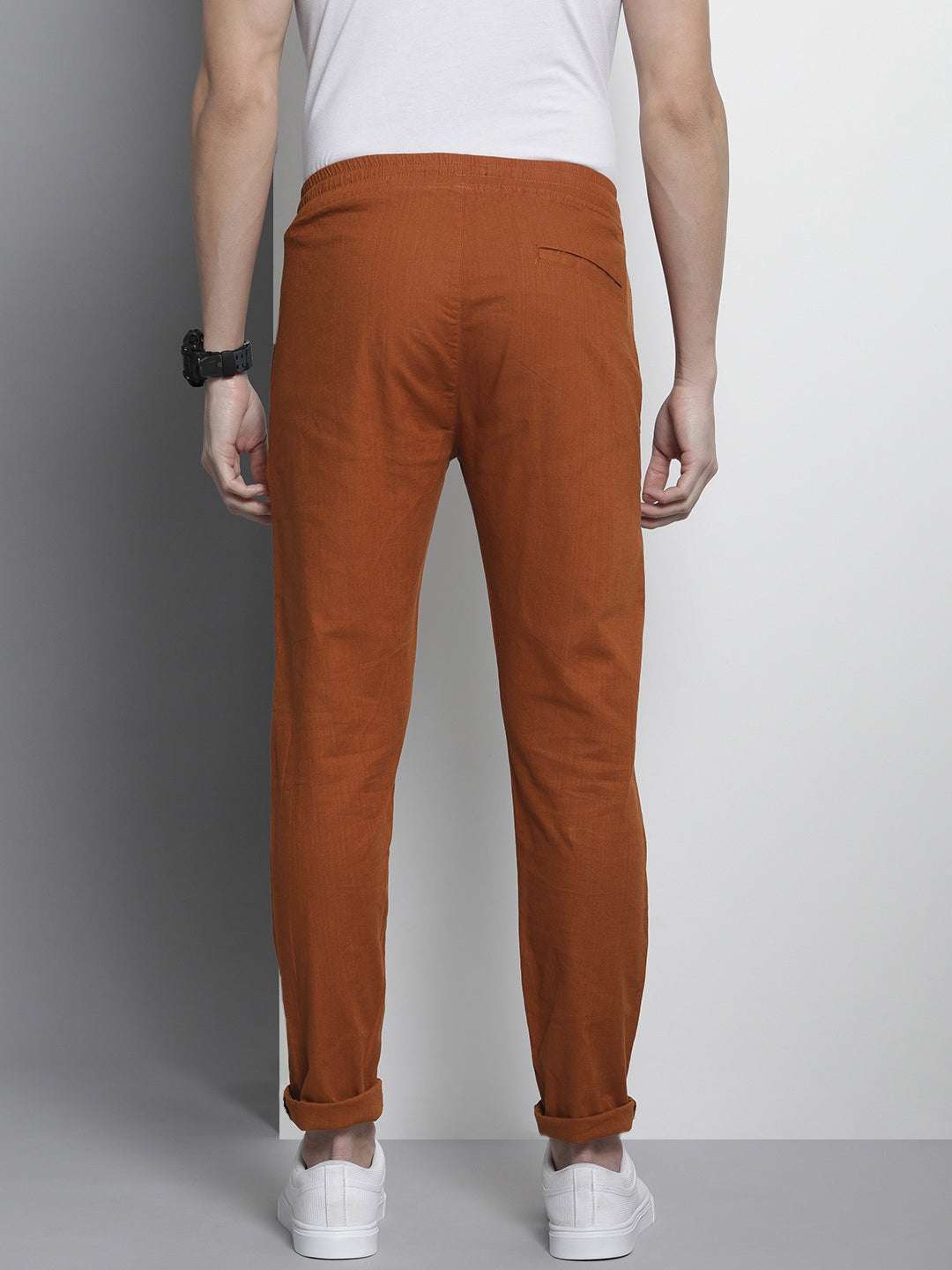 Shop Men Linen Jogger Trouser Online.