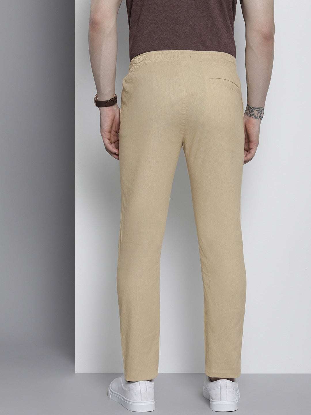 Shop Men Linen Jogger Trouser Online.