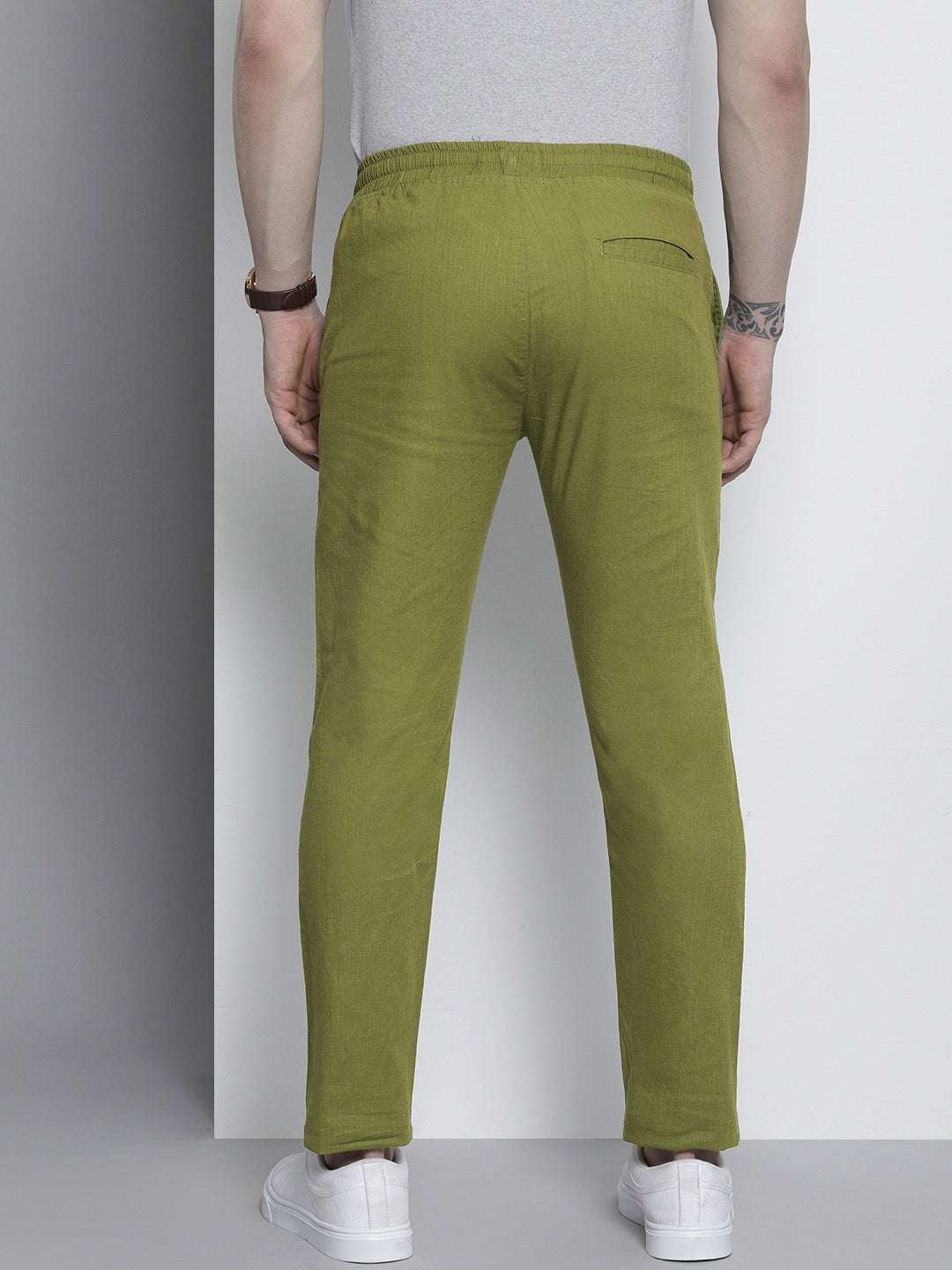 Shop Men Linen Jogger Trouser Online.