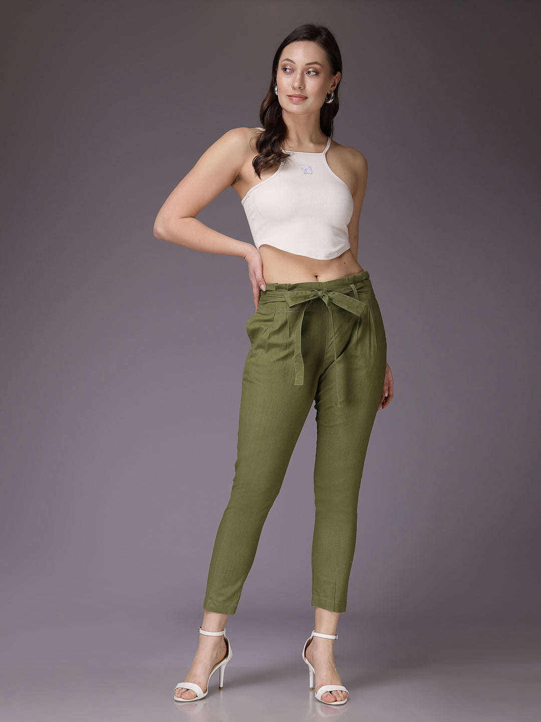 Shop Women Solid Trouser Online.