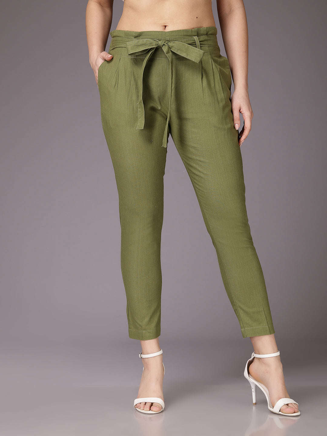 Shop Women Solid Trouser Online.