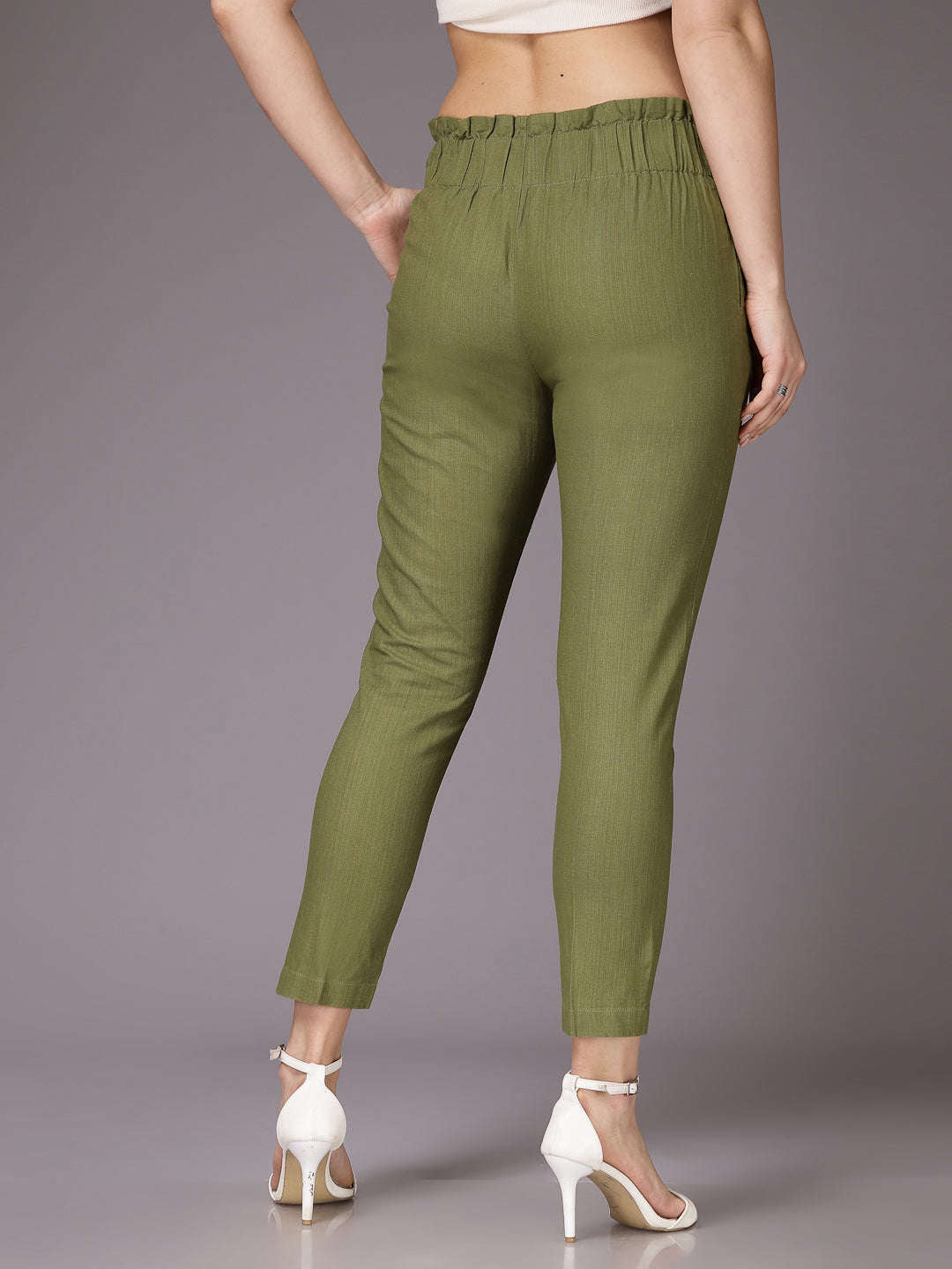 Shop Women Solid Trouser Online.