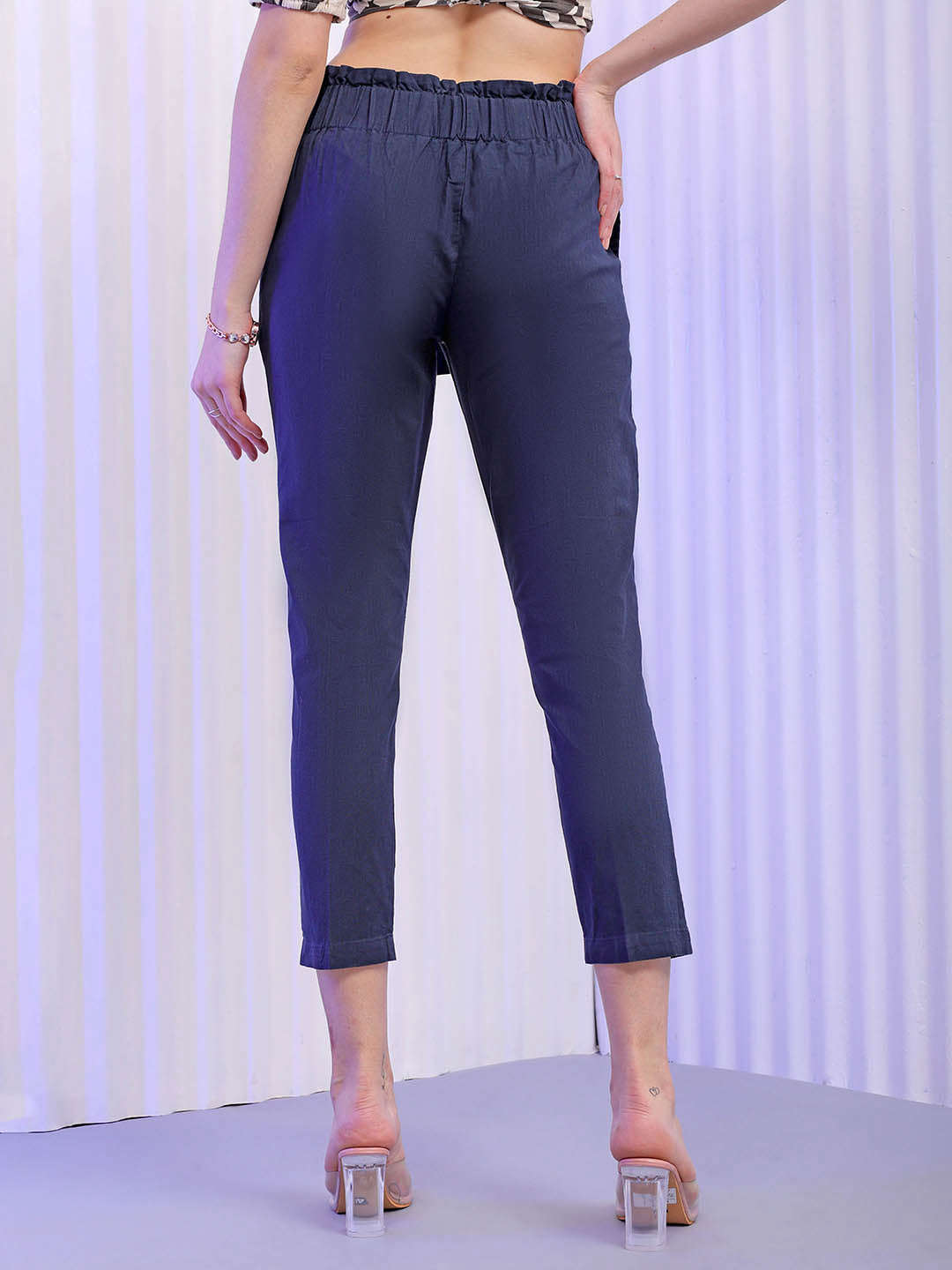 Shop Women Tapered Fit Trouser Online.