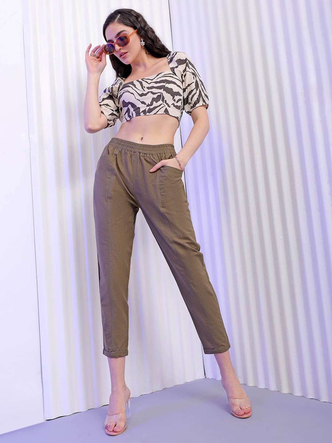 Shop Women Regular Fit Trouser Online.