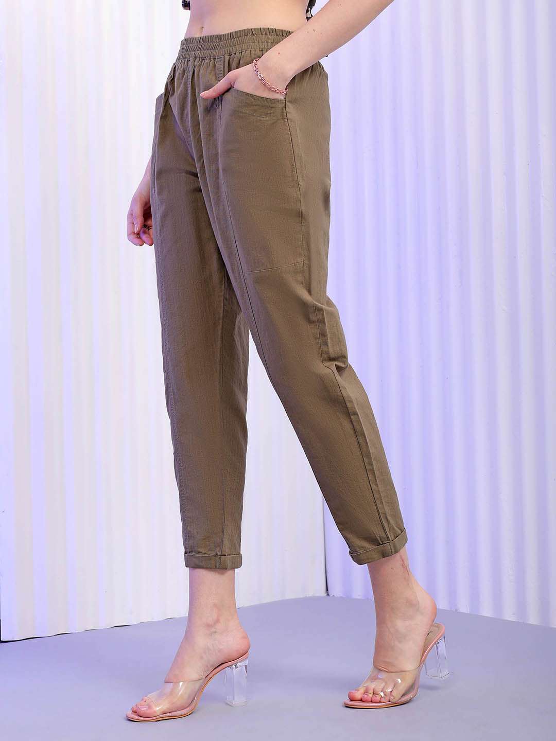 Shop Women Regular Fit Trouser Online.