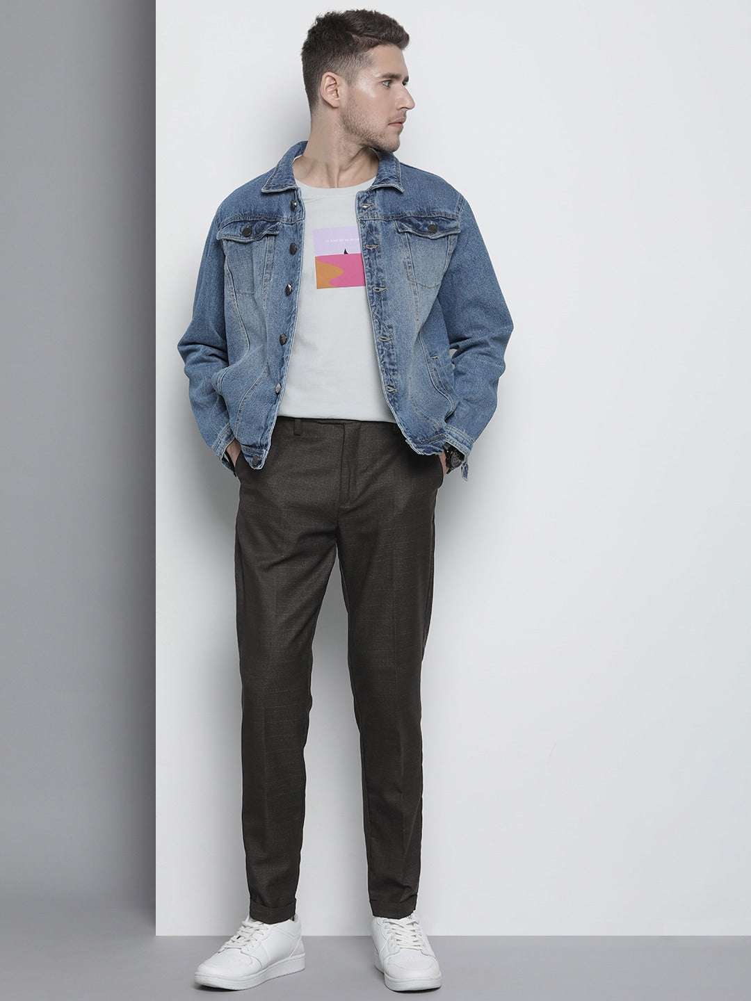 Shop Men Trouser Semi-Formal Online.