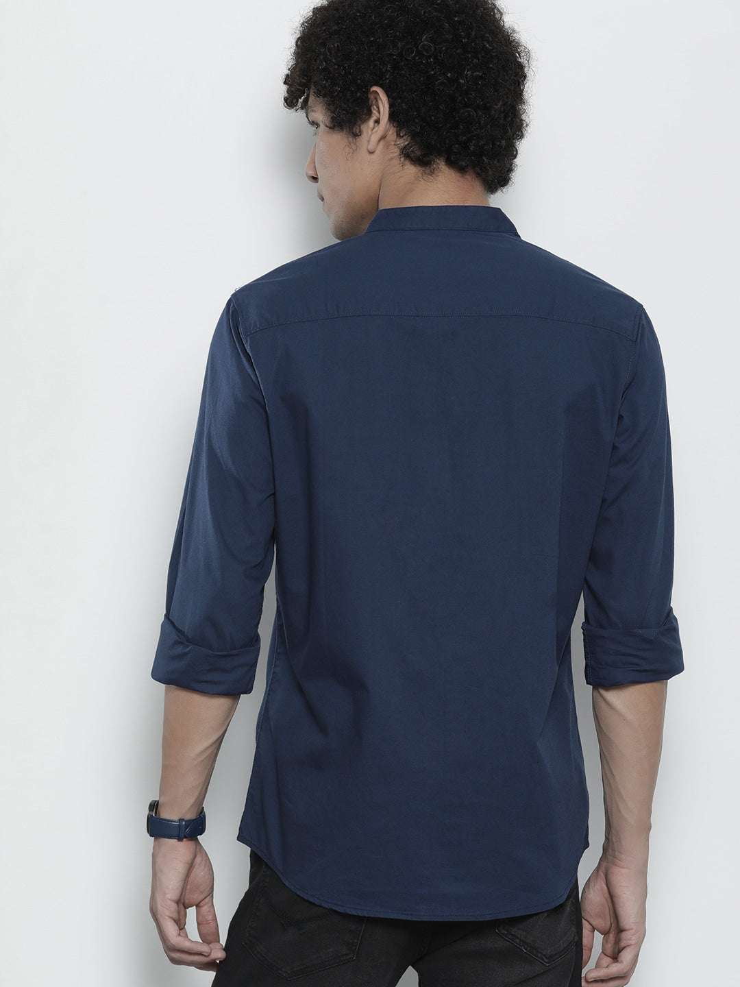 Shop Men's Solid Regular Fit Shirt Online.