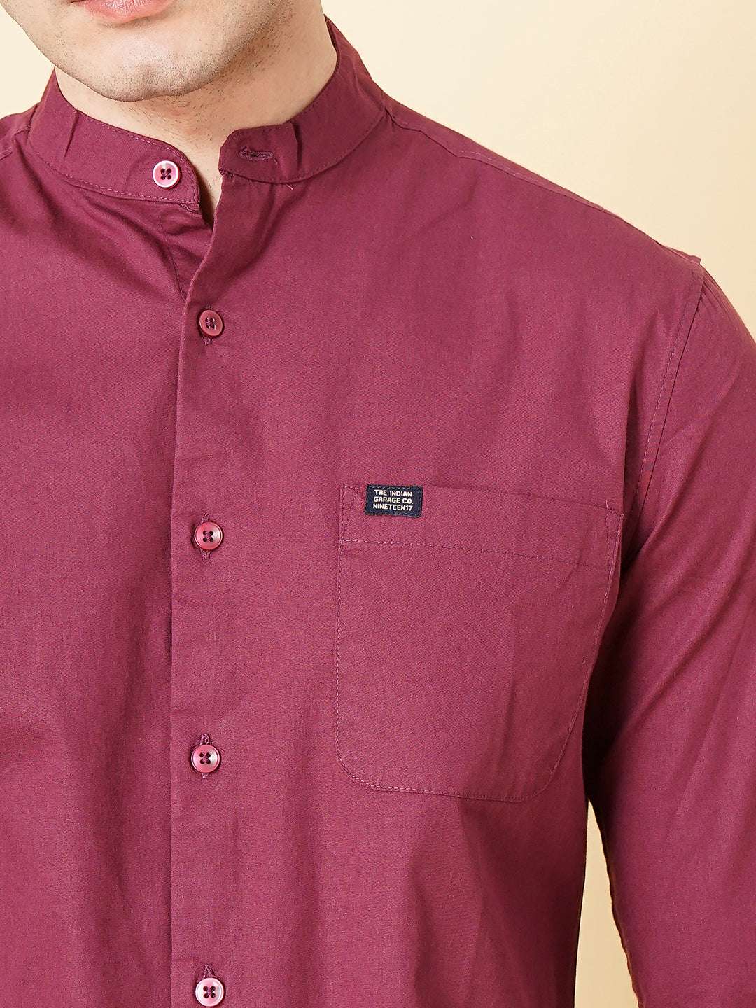 Shop Men's Solid Regular Fit Shirt Online.