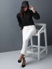 Shop Women Sheer Ruffle Shirt Online.