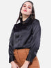 Shop Women Solid Satin Shirt Online.
